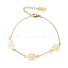 304 Stainless Steel Link Bracelets for Women BJEW-Z087-05G-4