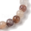 8mm Round Natural Purple Quartz Braided Bead Bracelets BJEW-C067-01B-25-3