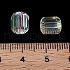 Electroplate Column Glass Beads EGLA-A043-02-AB02-3