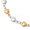 304 Stainless Steel Link Bracelets for Women BJEW-JB11764-03-3