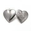 316 Stainless Steel Locket Pendants STAS-P268-08P-4