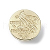 Merry Chrstmas Wax Seal Brass Stamp Heads AJEW-M038-01S-G-2