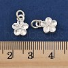 Fine Silver Charms with Jump Rings STER-P069-01B-S-3