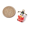 3D Glass Seed Beads Mammon Pendants PALLOY-MZ00456-2