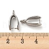 Non-Tarnish 304 Stainless Steel Pendant Pinch Bails STAS-Q310-05P-3