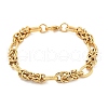 304 Stainless Steel Oval Link Chain Bracelets for Women BJEW-F488-43G-4