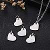 Anti-Tarnish 304 Stainless Steel Stamping Blank Tag Charms STAS-I311-19P-7
