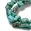 Dyed Natural Howlite Beads Strands G-G075-E03-01-4