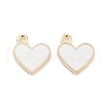 Light Gold Plated Alloy Enamel Charms ENAM-M219-06KCG-03-2