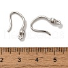 Rack Plating Brass Micro Pave Clear Cubic Zirconia Earring Hooks KK-A231-09P-3