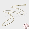925 Sterling Silver Box Chain Necklaces STER-F039-45cm-13G-3