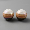 Opaque Stripe Acrylic Beads OACR-TAC0002-03D-1