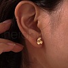 304 Stainless Steel Cherry Stud Earrings EJEW-D324-01G-1