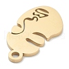 Ion Plating(IP) 304 Stainless Steel Pendants STAS-P276-01B-G-3