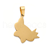 Ion Plating(IP) 304 Stainless Steel Pendants STAS-C079-14G-1