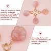 Olycraft 4Pcs Natural Agate Pendant Decorations G-OC0005-61-4
