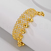 Bohemian Ethnic Style Brass Bell Charm Anklets with Tassels for Women AN9396-2