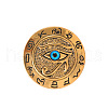 Eye of Ra Alloy & Plastic Brooch Pin JEWB-Z031-08AG-1