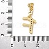 Brass Micro Pave Cubic Zirconia Pendants KK-M319-02G-F-3