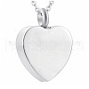 304 Stainless Steel Urn Ashes Pendants BOTT-PW0001-100A-1