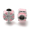 Rack Plating Alloy Enamel European Beads FIND-H005-20P-02-1