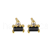 S925 Sterling Silver Rectangle Stud Earrings SC5320-3-1
