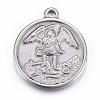Non-Tarnish 304 Stainless Steel Pendants X-STAS-P218-09-1