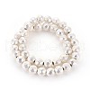 Electroplated Non-magnetic Synthetic Hematite Beads Strands G-P401-02S-8mm-1