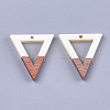 Resin & Walnut Wood Pendants RESI-S358-56A-2