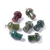 Natural Indian Agate Pendants G-M380-B04-P-1