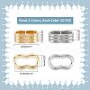 Unicraftale 40Pcs 2 Colors 201 Stainless Steel Slide Charms/Slider Beads STAS-UN0053-90-3
