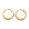 Ion Plating(IP) Frosted 304 Stainless Steel Huggie Hoop Earrings for Women EJEW-C096-31C-G-2