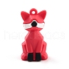 PVC Faceted Fox Pendants FIND-B002-06-2