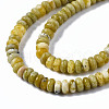 Natural Yellow Turquoise(Jasper) Beads Strands G-S366-108-3