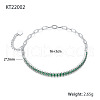 Simple and Stylish S925 Silver Cubic Zirconia Link Bracelets TO2036-3-1