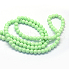 Baking Painted Glass Round Bead Strands DGLA-Q020-8mm-22-3