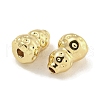 Textured Brass Beads KK-Q820-28G-2