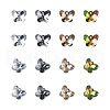 Electroplated Glass Charms EGLA-TA0001-09-2