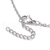 Crystal Stone Cage Pendant Necklaces NJEW-JN04757-02-4