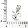 Brass European Dangle Charms KK-Z097-01Y-GP-3