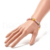 Handmade Polymer Clay Heishi Beads Stretch Bracelet BJEW-JB07372-02-3