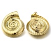 Ion Plating(IP) 304 Stainless Steel Conch Stud Earrings EJEW-I312-10G-1