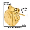 Vintage Stainless Steel Shell Shape Studs Earrings for Women VC0346-6-1