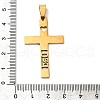 201 Stainless Steel Pendants STAS-R132-01G-05-3