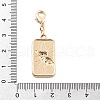 Tarot Alloy Enamel Pendant Decoration HJEW-P021-01A-G-3