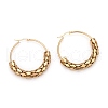 304 Stainless Steel Mesh Hoop Earrings EJEW-O096-07G-1