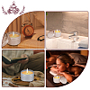   12Pcs 3 Style Aluminium Shallow Round Candle Tins AJEW-PH0004-83-6