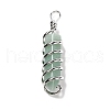 Natural Green Aventurine Big Pointed Pendants G-I322-05P-04-2