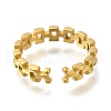 Ion Plating(IP) 304 Stainless Steel Cuff Rings for Women RJEW-U017-40G-3