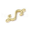 Rack Plating Brass Connector Charms KK-P245-07G-S-2
